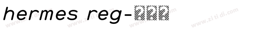 hermes reg字体转换